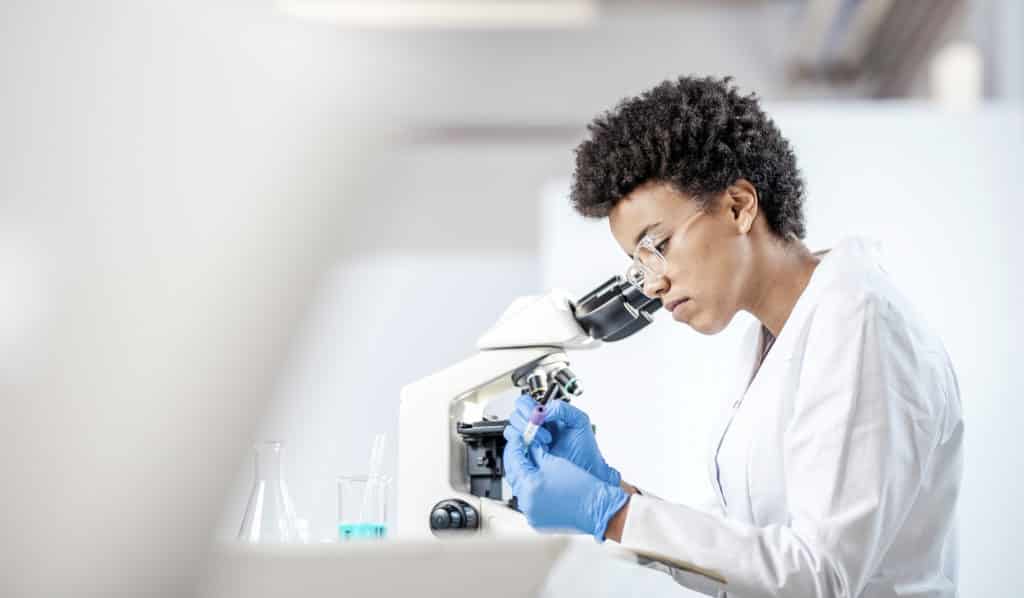 Scientist working in a lab