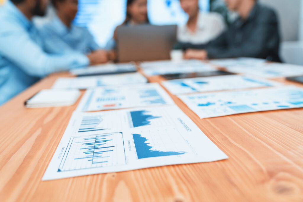 Contract Research Organization Graphs and Information on a Table