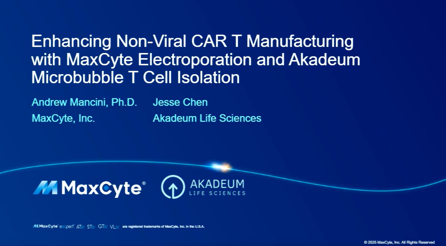 MaxCyte Webinar